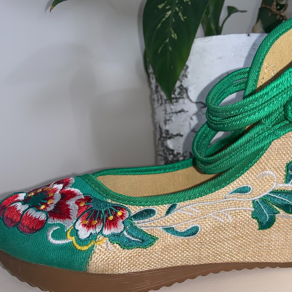 Ornate Asian inspired slippers
